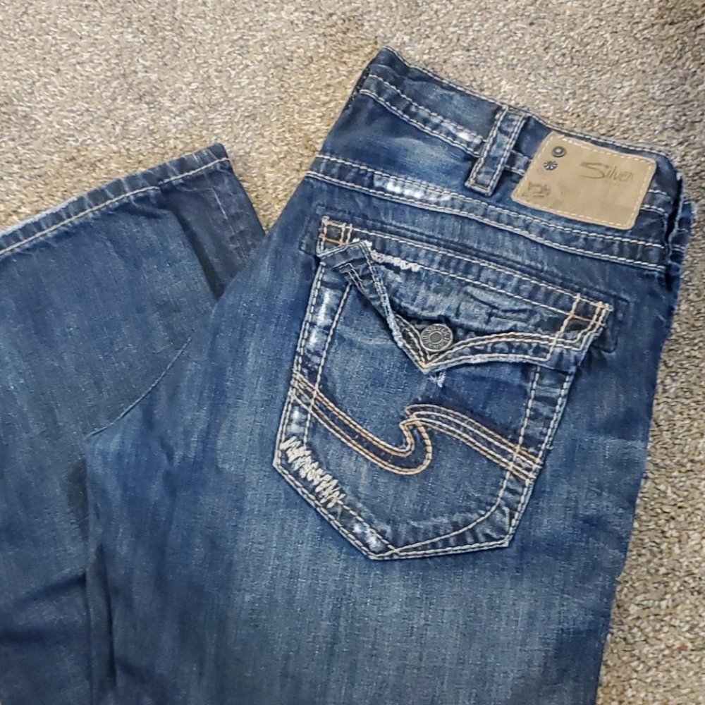 Silver jeans